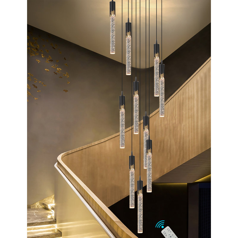 Brayden Studio® Azria 10ft Long Pendant Chandeliers 10-Light